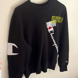 Black champion crew neck